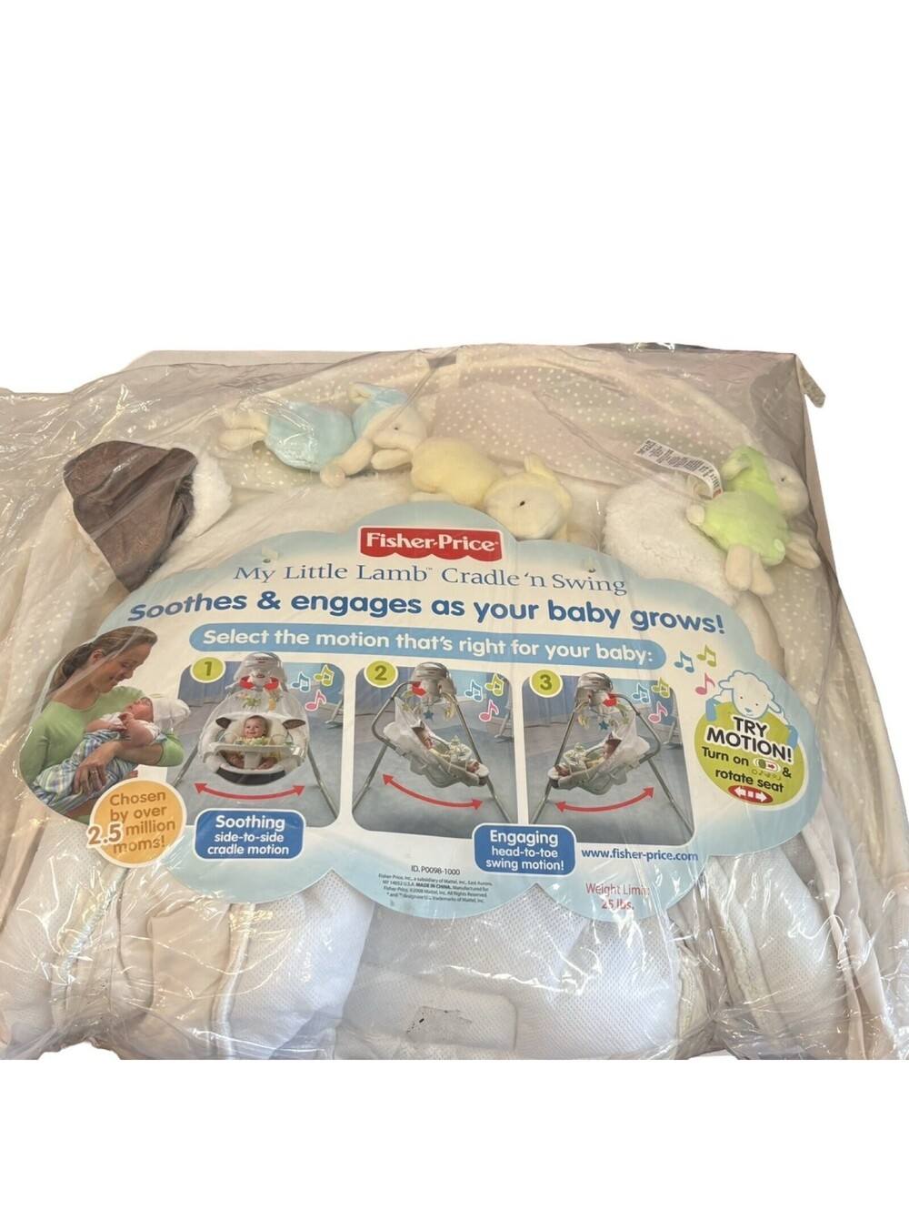 Fisher Price My Little Lamb Cradle N' Swing Replacement Plush Toys/Padding